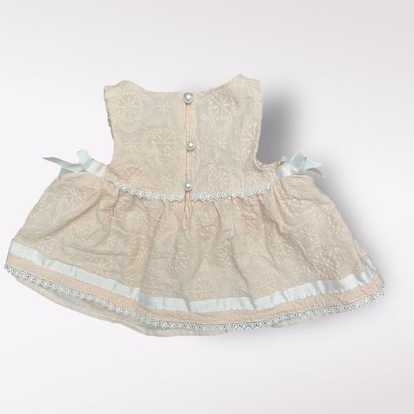 Catherine Malandrino Patterned Pink Short Baby Dress Size 3-6 Months Coquette‎ - Picture 5 of 7